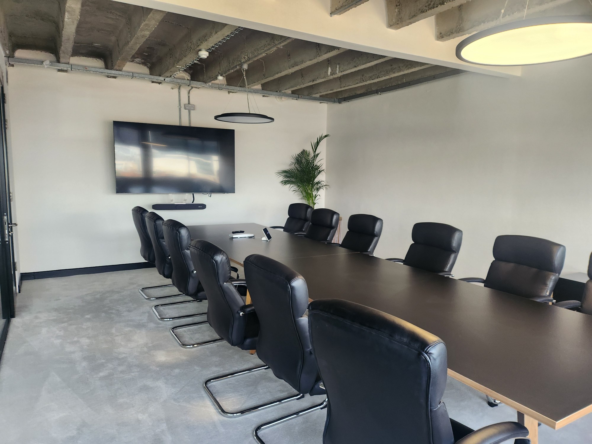 Boardroom within a private Fluid headquarters